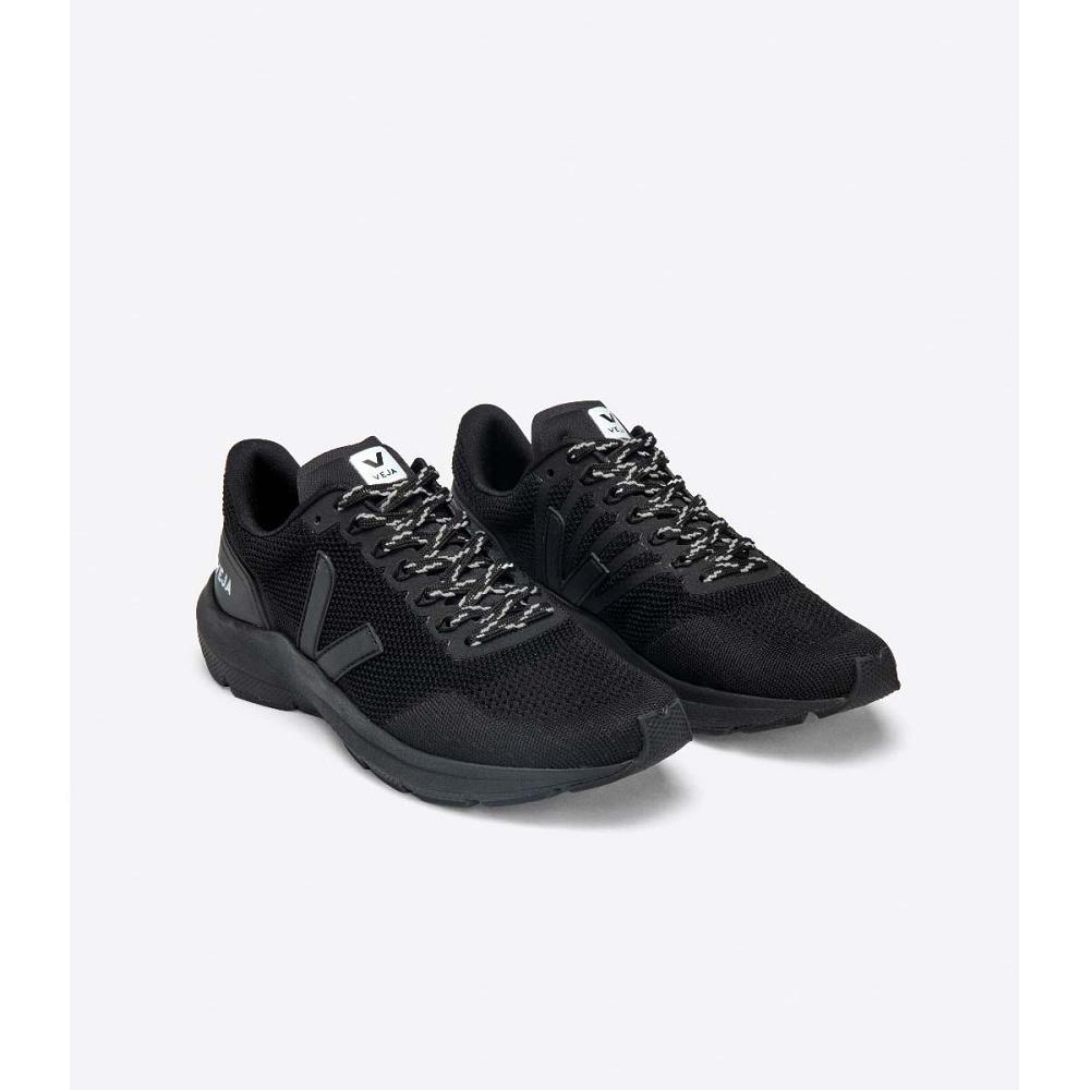 Veja MARLIN V-KNIT Men's Running Shoes Black | NZ 147CTV